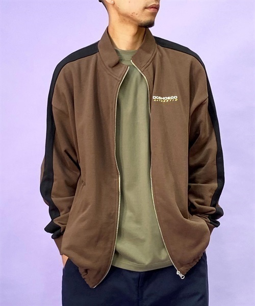 DC/ディーシー 23 WIDE TRACK JACKET23 ワイド トラック ジャケット ジップアップ ビックシルエット ドロップショルダー DPO234062(BRN-M)