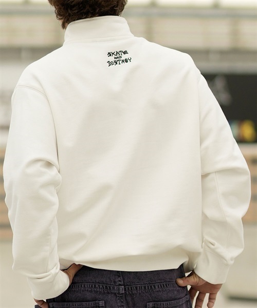 THRASHER/スラッシャー ハーフジップスウェット ビッグ THRASHER/スラッシャー ハーフジップスウェット ビッグ