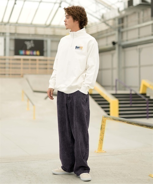 THRASHER/スラッシャー ハーフジップスウェット ビッグ