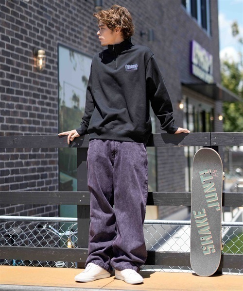 THRASHER/スラッシャー ハーフジップスウェット ビッグシルエット ワン