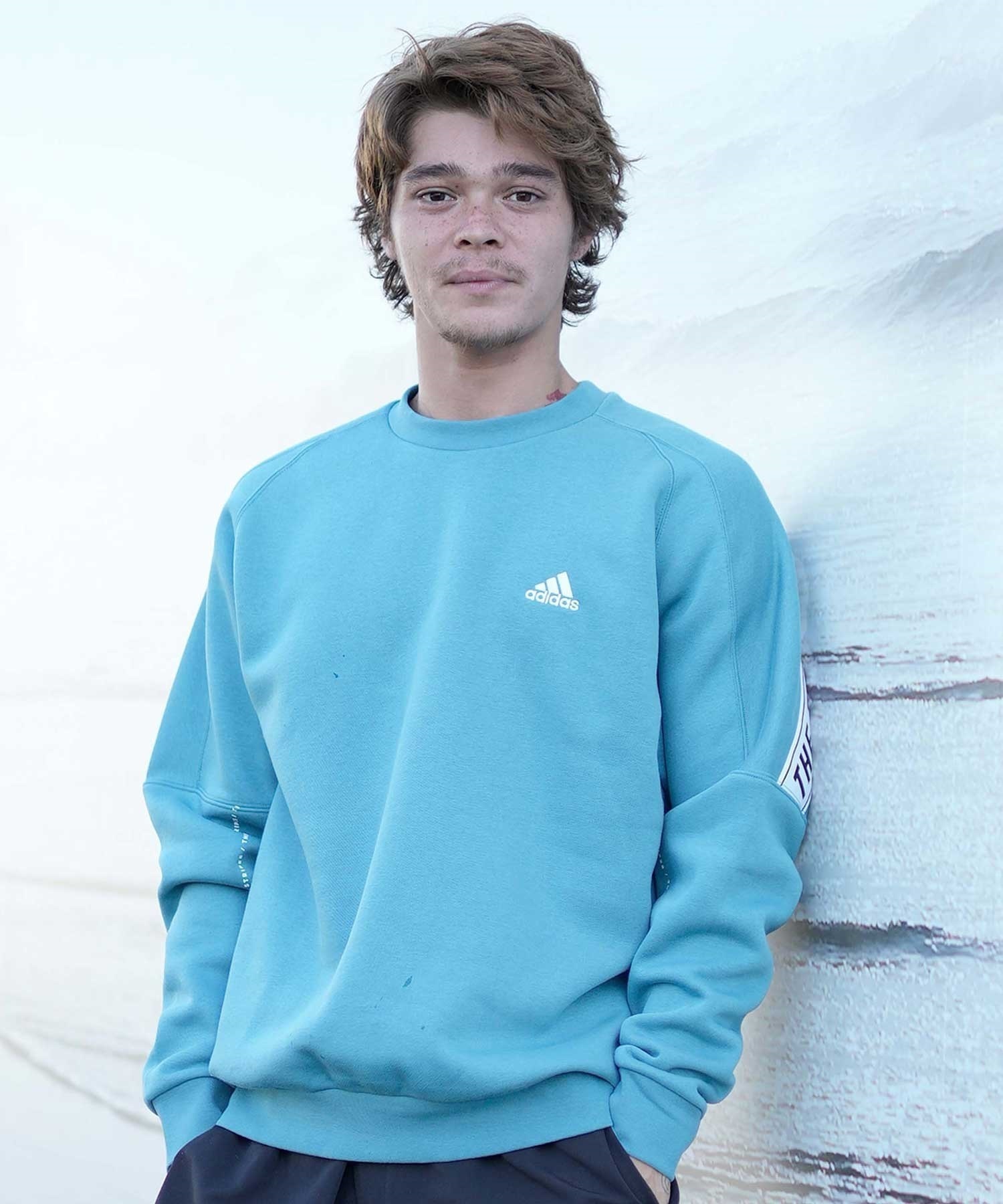 adidas/アディダス メンズ レディース トレーナー 裏起毛 クルー 