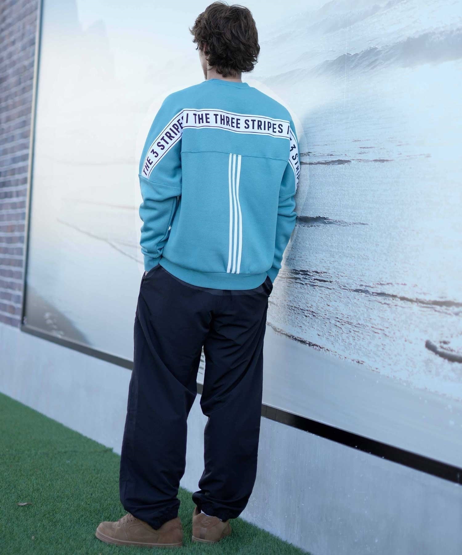 adidas/アディダス メンズ レディース トレーナー 裏起毛 クルー 