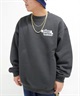 FORGET NEVER/フォーゲットネバー ヘビーウェイト 裏起毛 メンズ トレーナー クルーネックスウェット バックロゴ 234OO1TR090FN ムラサキスポーツ別注(WHT-M)