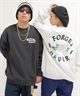 FORGET NEVER/フォーゲットネバー ヘビーウェイト 裏起毛 メンズ トレーナー クルーネックスウェット バックロゴ 234OO1TR090FN ムラサキスポーツ別注(WHT-M)