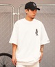 RVCA ルーカ OE HALF SWEAT CREW メンズ 半袖 トレーナー クルーネック バックプリント セットアップ対応 BE041-005(BLK-S)