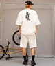 RVCA ルーカ OE HALF SWEAT CREW メンズ 半袖 トレーナー クルーネック バックプリント セットアップ対応 BE041-005(WHT-S)