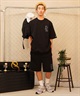 【クーポン対象】RVCA ルーカ OE HALF SWEAT CREW メンズ 半袖 トレーナー クルーネック バックプリント セットアップ対応 BE041-005(BLK-S)