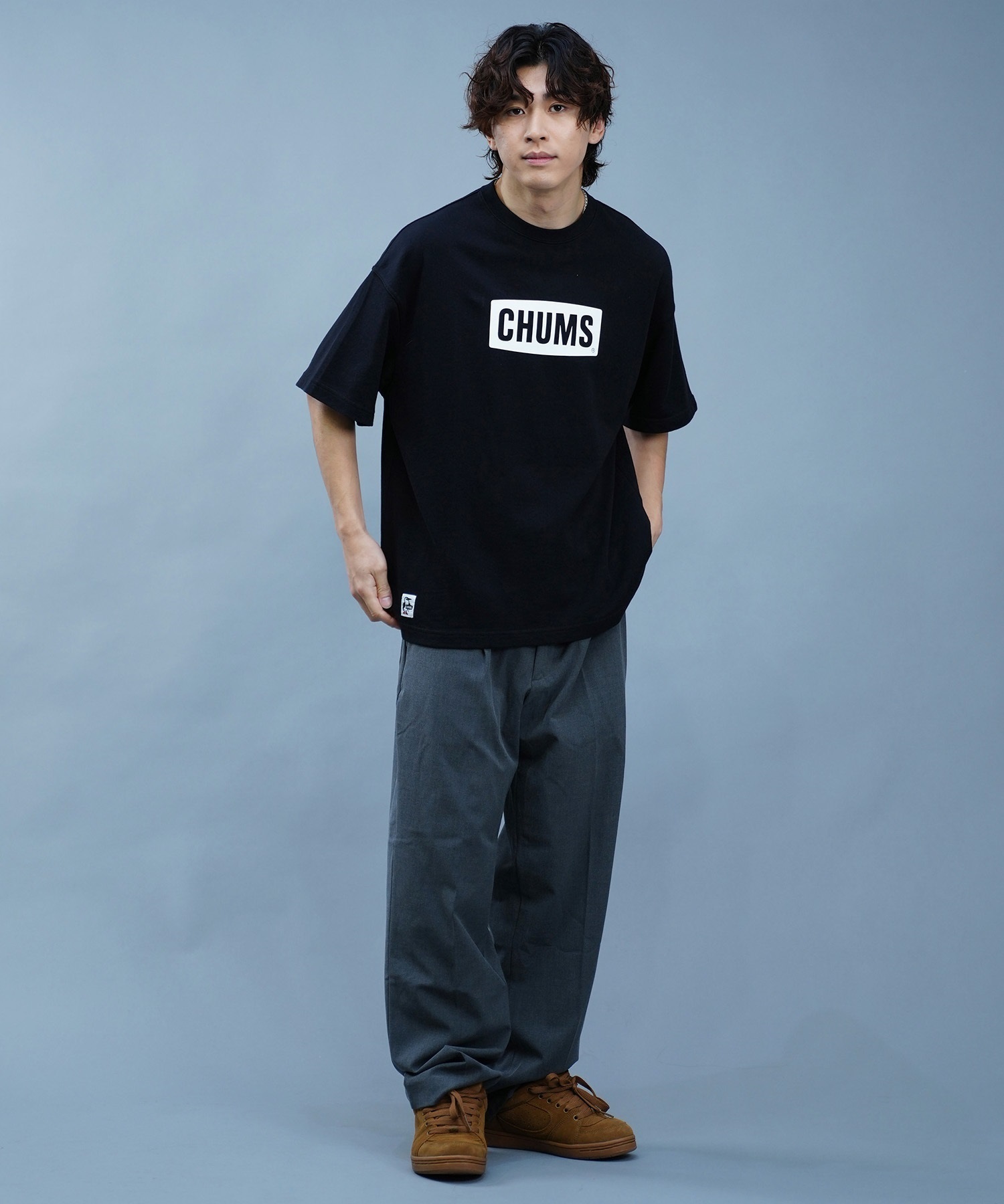 CHUMS チャムス メンズ トレーナー 半袖 クルーネック
