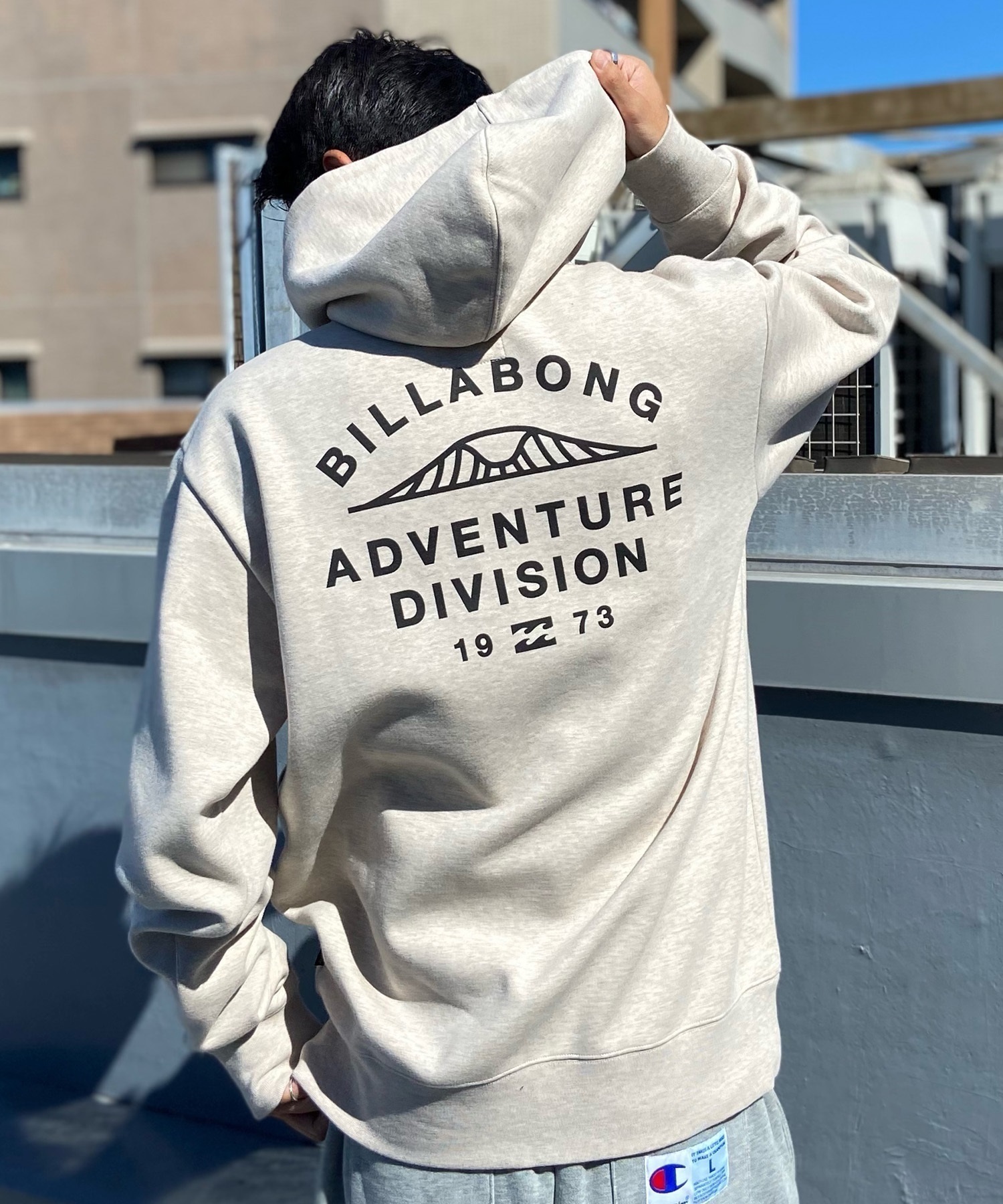 BILLABONG/ビラボン メンズ パーカー プルオーバー スウェット 撥水 裏起毛 ムラサキスポーツ別注 オンラインストア限定 BD012-032(BLK-M)