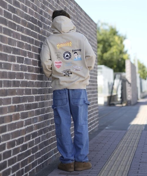 THRASHER/スラッシャー パーカー バックプリント フロントロゴ THRASHER/スラッシャー パーカー バックプリント フロントロゴ