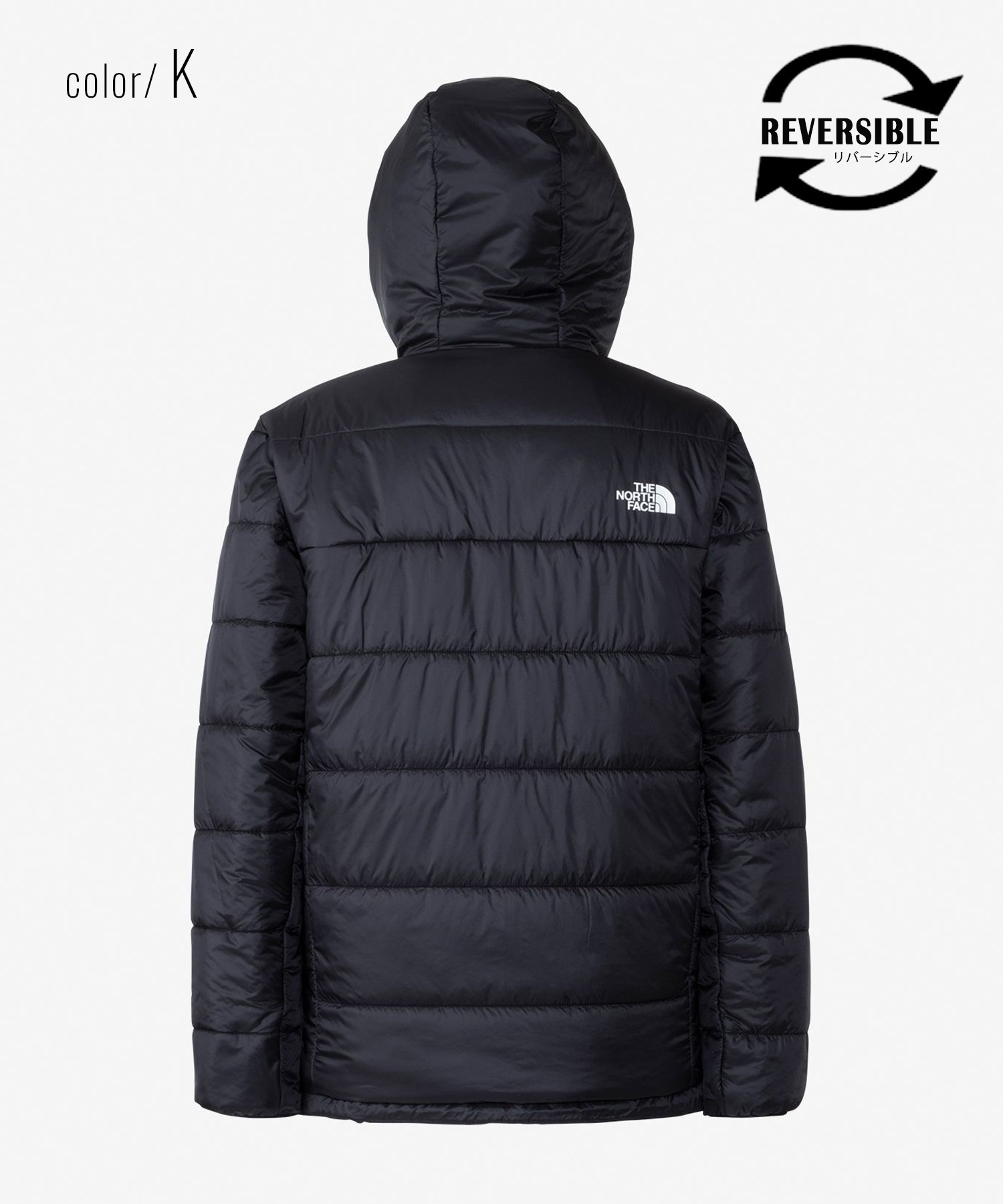 THE NORTH FACE/ザ・ノース・フェイス リバーシブルエニータイムインサレーテッドフーディ メンズ 中綿ジャケット アウター ブラック NY82380 K(K-S)