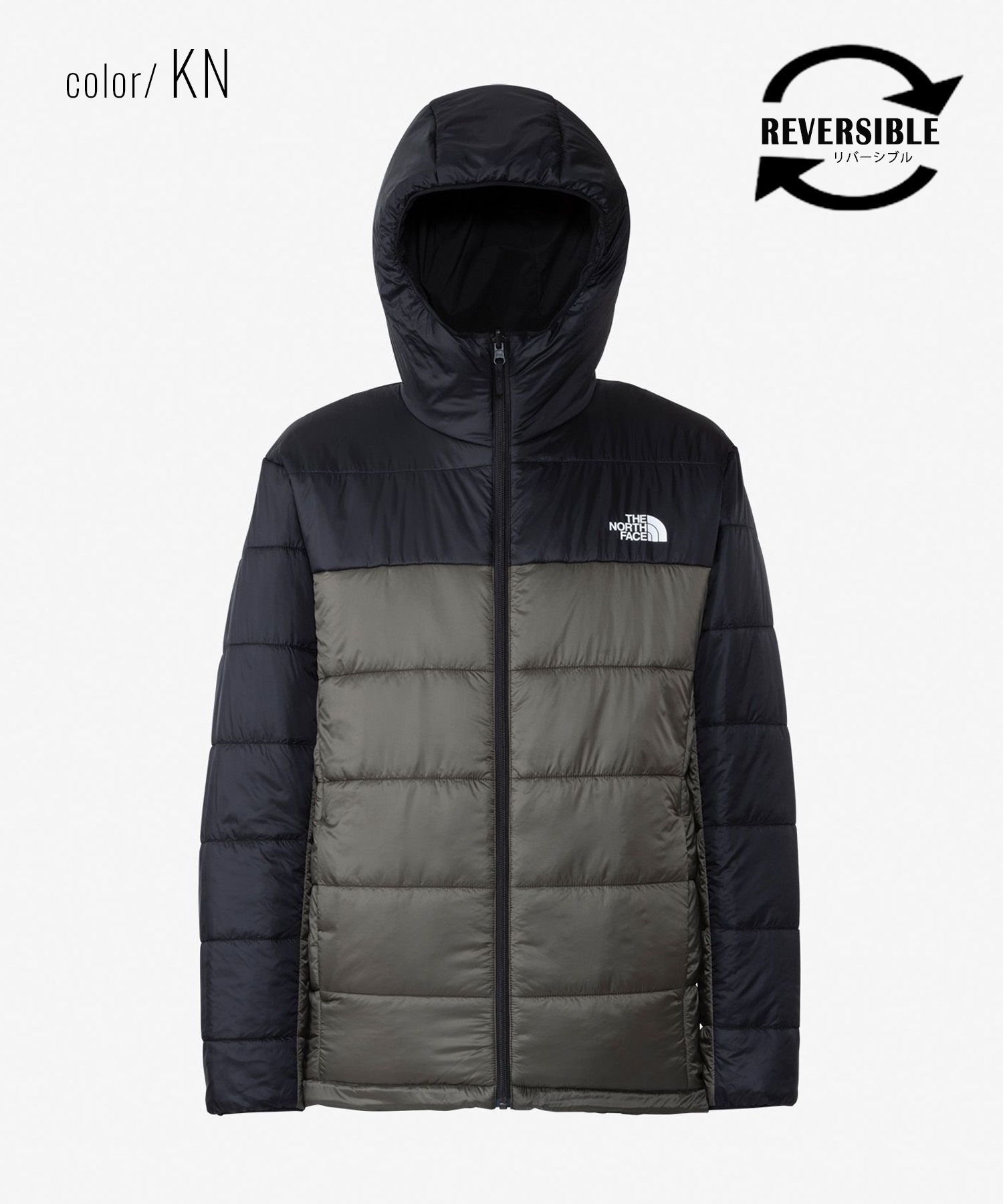 THE NORTH FACE/ザ・ノース・フェイス メンズ 中綿ジャケット アウター ブラック×ニュートープ NY82380 KN(KN-S)