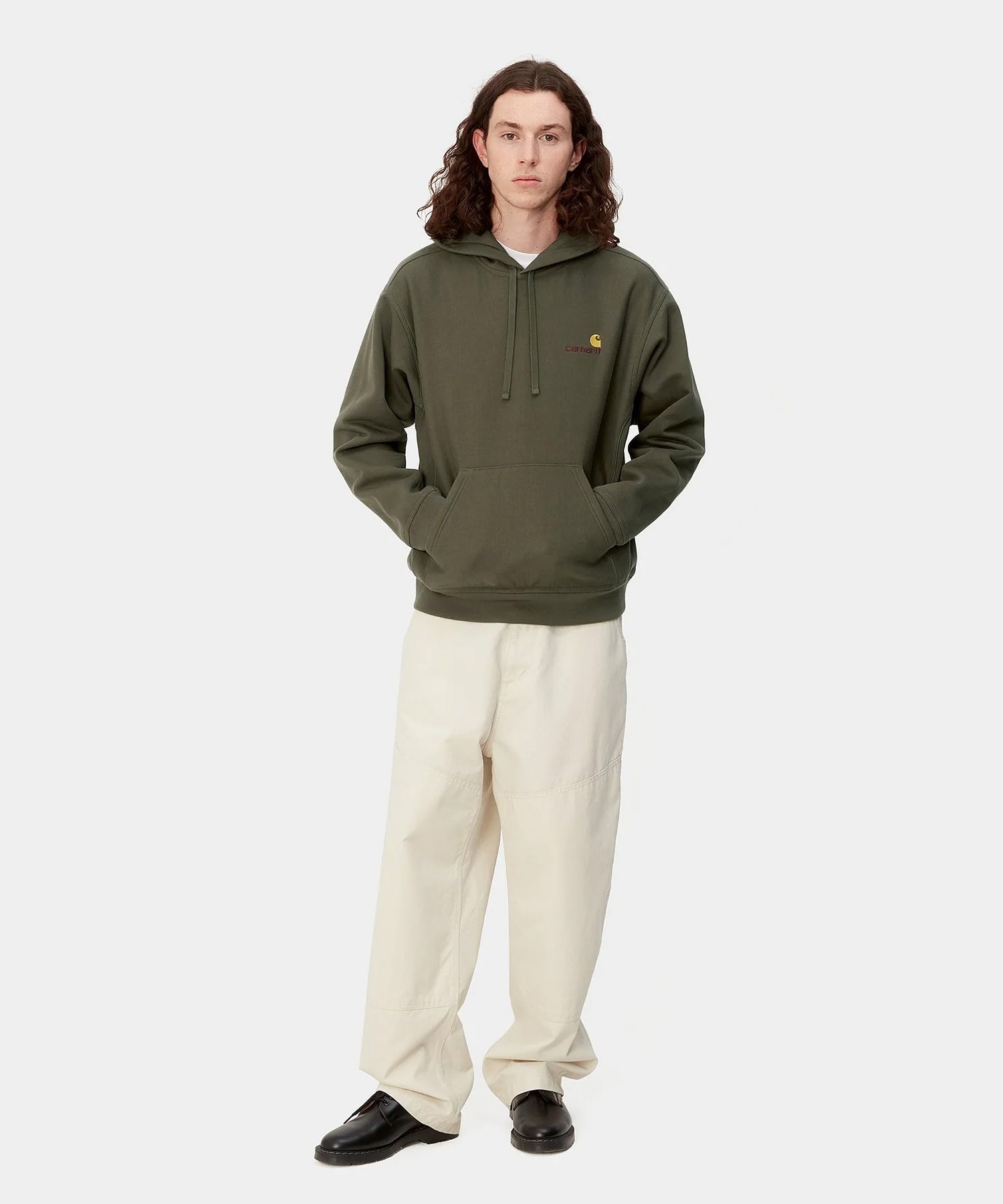 Carhartt/カーハート プルオーバー パーカー スウェット 裏起毛 モスグリーン I028279(PLANT-S)