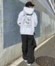 【ムラサキスポーツ別注】lost/ロスト メンズ バックプリントパーカー ヘビーウェイト 刺繍ロゴ L23FW-C(GRY-M)