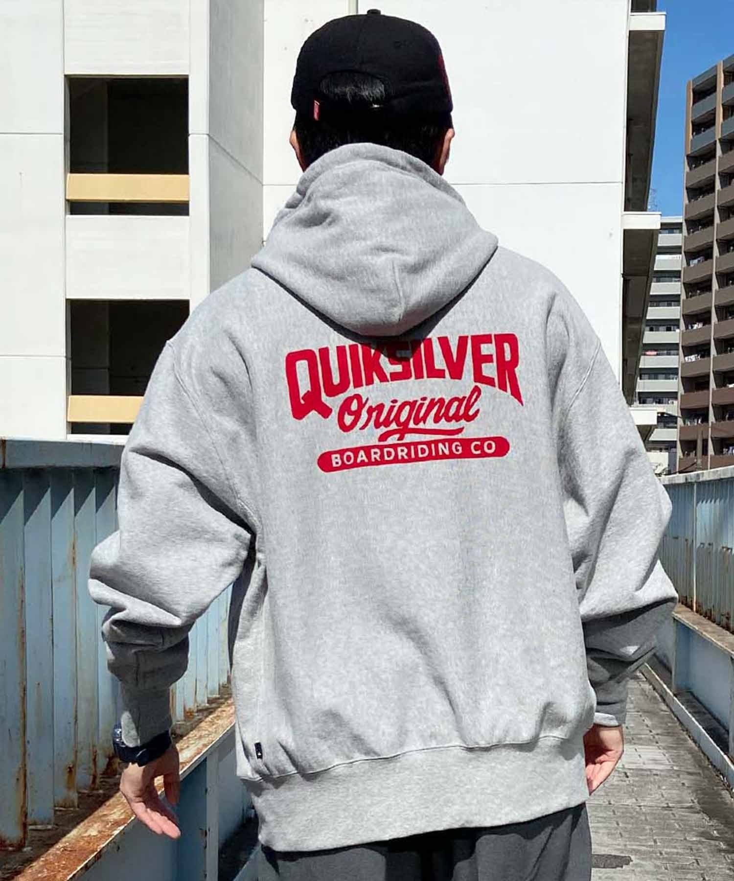 QUIKSILVER クイックシルバー メンズ スウェットパーカー プルオーバー ルーズシルエット QPO241052(CHC-M)