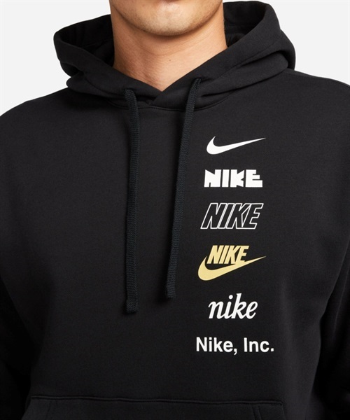 NIKE ナイキ CLUB+ BB PO HOODIE MLOGO クラブ フーディ DX0784-010 メンズ 長袖 トレーナー プルオーバー KK1 A10(010-M)