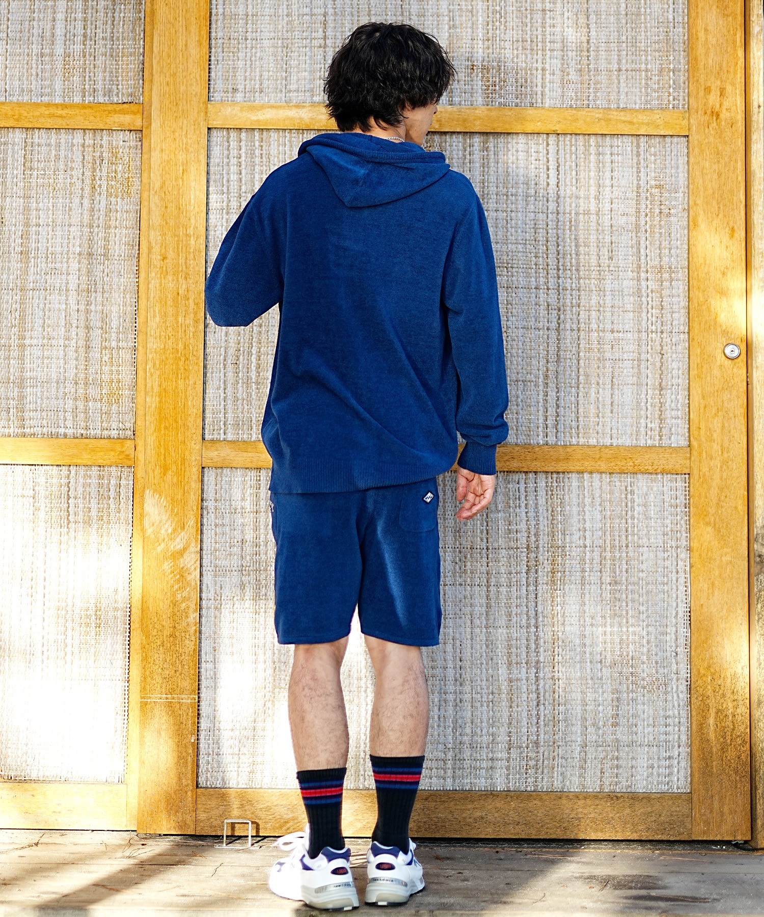 BILLABONG ビラボン メンズ ジップアップ パーカー フルジップ モールニット セットアップ対応 BE011-009(NVY-M)