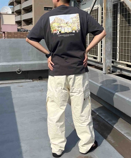 CHUMS/チャムス CHUMS Zion Camping T-Shirtチャムス　ザイオン　キャンピング　Ｔシャツ クルーネック CH01-2393(G057-S)