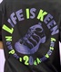 KEEN キーン 1028430 ユニセックス 半袖 Tシャツ バックプリント 速乾 オーガニックコットン KK G13(BLACK-S)
