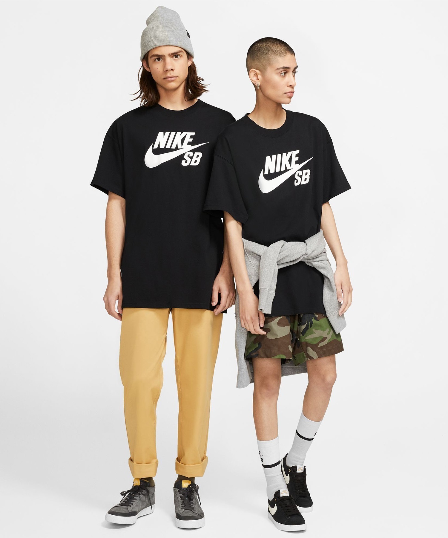 【マトメガイ対象】NIKE SB/ナイキエスビー ロゴ スケートボード メンズ 半袖 Tシャツ ブラック/ホワイト CV7540-010(010-M)