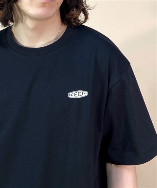 KEEN キーン 1028360 メンズ 半袖 Tシャツ ムラサキスポーツ限定 KK1 C22(BLACK-S)