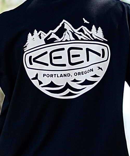 KEEN キーン 1028363 メンズ 半袖 Tシャツ ムラサキスポーツ限定 KK1 C20(BLACK-S)