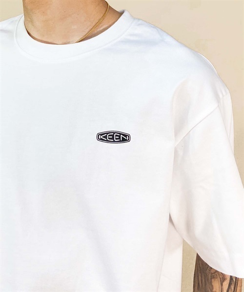 KEEN キーン 1028365 メンズ 半袖 Tシャツ ムラサキスポーツ限定 KK1 C21(WHITE-S)
