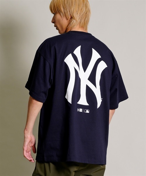 NEW ERA ニューエラ SST SSOT NEYYAN 13717522 メンズ 半袖 Tシャツ バックプリント ムラサキスポーツ限定 KK1 C29(NVWT-M)