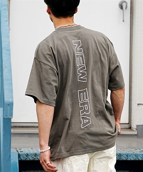 NEW ERA ニューエラ Rear Vertical Logo 13717527 メンズ 半袖 Tシャツ ムラサキスポーツ限定 KK1 D21(KH-M)