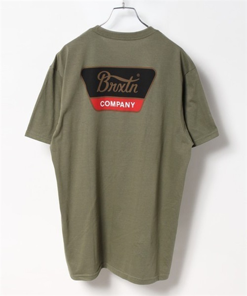【マトメガイ対象】BRIXTON ブリクストン 16172 メンズ トップス カットソー Tシャツ 半袖 KK C23(BDBDE-M)