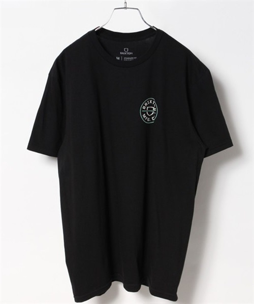 【マトメガイ対象】BRIXTON ブリクストン 16493 メンズ トップス カットソー Tシャツ 半袖 KK1 C23(BKOWJ-M)