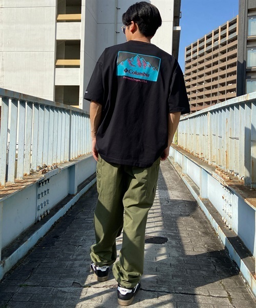 Columbia コロンビア Imperial Park Graphic SS Tee PM6871 メンズ 半袖 Tシャツ KK1 D12(BKBL-M)