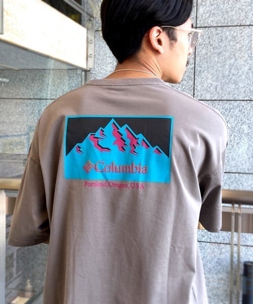 Columbia コロンビア Imperial Park Graphic SS Tee PM6871 メンズ 半袖 Tシャツ KK1 D12(BRBL-M)