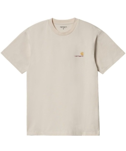 Carhartt WIP カーハートダブリューアイピー S/S AMERICAN SCRIPT T-SHIRT I029956 メンズ 半袖 Tシャツ KK2 D24(BE-M)