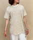 BRIXTON/ブリクストン 刺繍ロゴ ボーダー クルーネックTシャツ/半袖Tシャツ 2960(BE-M)