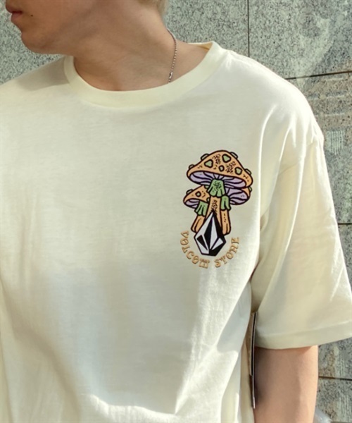 VOLCOM ボルコム FARM TO YARN PSYCHIKE SHORT SLEEVE TEE AF022301 メンズ 半袖 Tシャツ KK2 E5(WT-M)