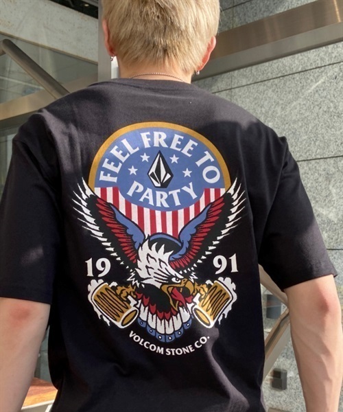 VOLCOM ボルコム FREEDOMEAGLE SHORT SLEEVE TEE SHIRT AF522305