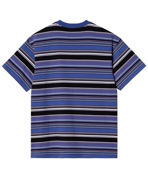 Carhartt WIP/カーハートダブリューアイピー 半袖Tシャツ バーコードストライプ ビッグシルエット I031603(BLPU-M)