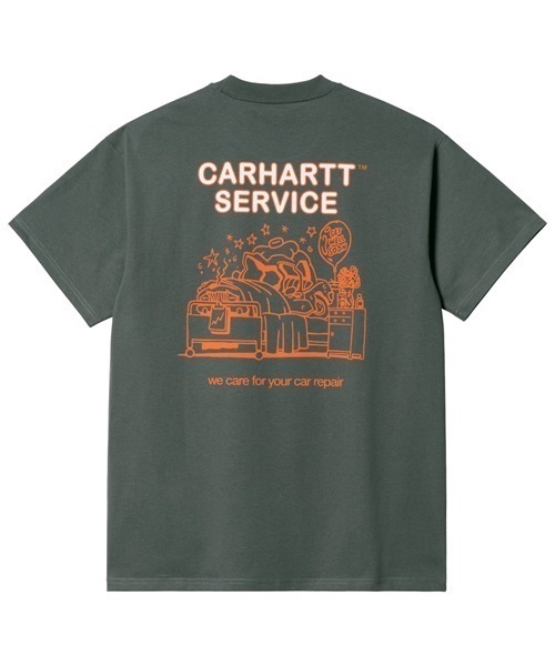 Carhartt WIP/カーハートダブリューアイピー 半袖Tシャツ バックプリント コットン I031756(WT-M)