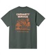 Carhartt WIP/カーハートダブリューアイピー 半袖Tシャツ バックプリント コットン I031756(GR-M)