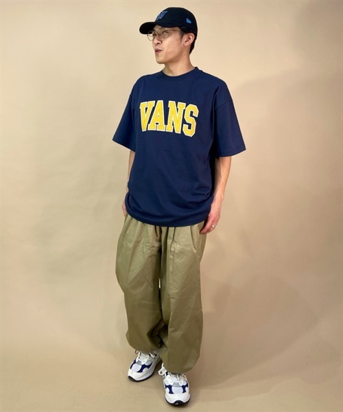 【マトメガイ対象】VANS バンズ 123R1010623 メンズ 半袖 Tシャツ ムラサキスポーツ限定 KK1 B24(NAVY-M)