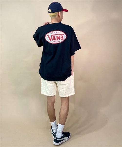 【マトメガイ対象】VANS バンズ 123R1010823 メンズ 半袖 Tシャツ ムラサキスポーツ限定 KK1 B24(NAVY-M)