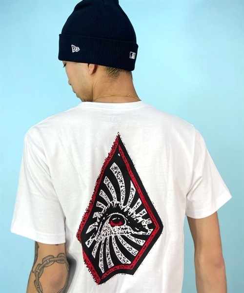 VOLCOM ボルコム × Jack Robinson コラボモデル AF012307 メンズ 半袖 Tシャツ KK1 C14(WHT-M)