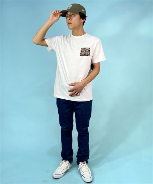 VOLCOM ボルコム AF512306 メンズ 半袖 Tシャツ KK1 C14｜ムラサキ 