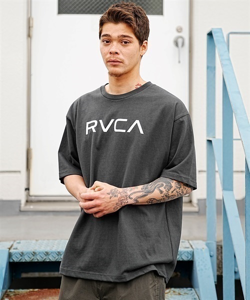 【クーポン対象】RVCA ルーカ BD041-P21 メンズ 半袖 Tシャツ KK1 C7(WHT-M)