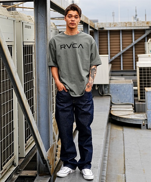 【クーポン対象】RVCA ルーカ BD041-P21 メンズ 半袖 Tシャツ KK1 C7(BLK-M)
