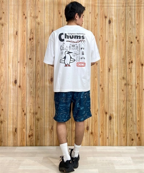 CHUMS チャムス CH01-2247 メンズ トップス カットソー Tシャツ 半袖 KK C30(WT-M)