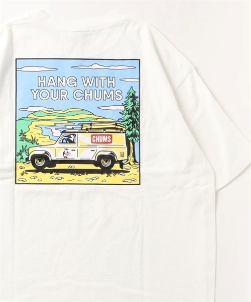 CHUMS チャムス CH01-2256 メンズ トップス カットソー Tシャツ 半袖 KK C30(WT-M)
