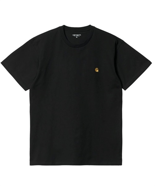 Carhartt WIP カーハートダブリューアイピー Tシャツ S/S CHASE T-SHIRT I026391 メンズ 半袖 Tシャツ KK1 C8(BLACK-M)
