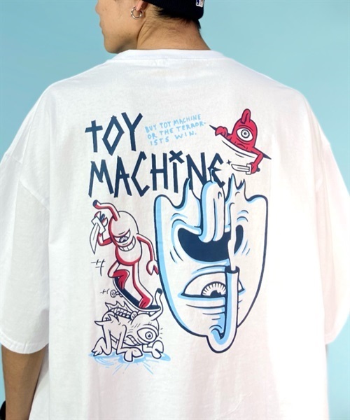 TOY MACHINE トイマシーン MTMSDST1 メンズ 半袖 Tシャツ ムラサキスポーツ限定 KK1 C1(BLACK-M)